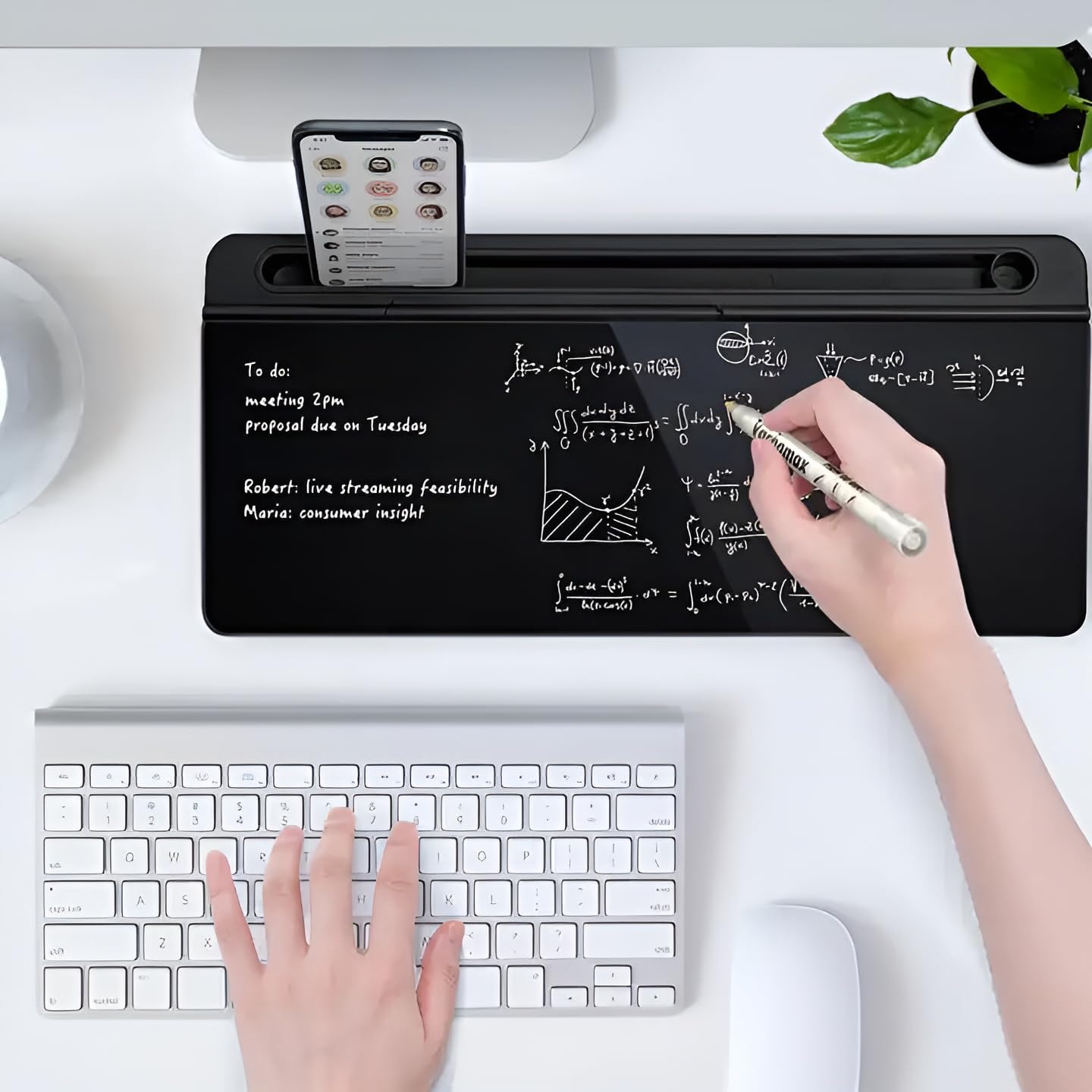 Infiboard™ Dry Erase Smart Whiteboard & Organizer with Storage Drawers